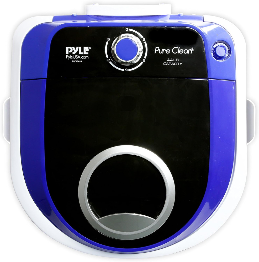Pyle Upgraded Version Portable Washer - Top Loader Portable Laundry, Mini Washin