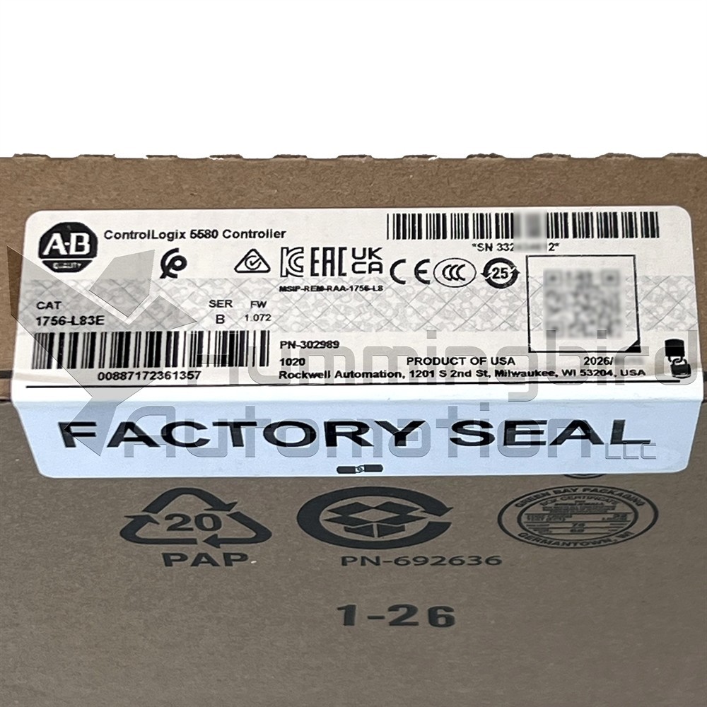 2026 Allen Bradley 1756-L83E /B ControlLogix SEALED Surplus PLC 10MB *US SELLER*