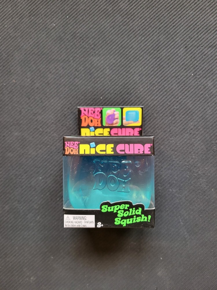 Needoh Nice Cube Super Solid Squish! Blue