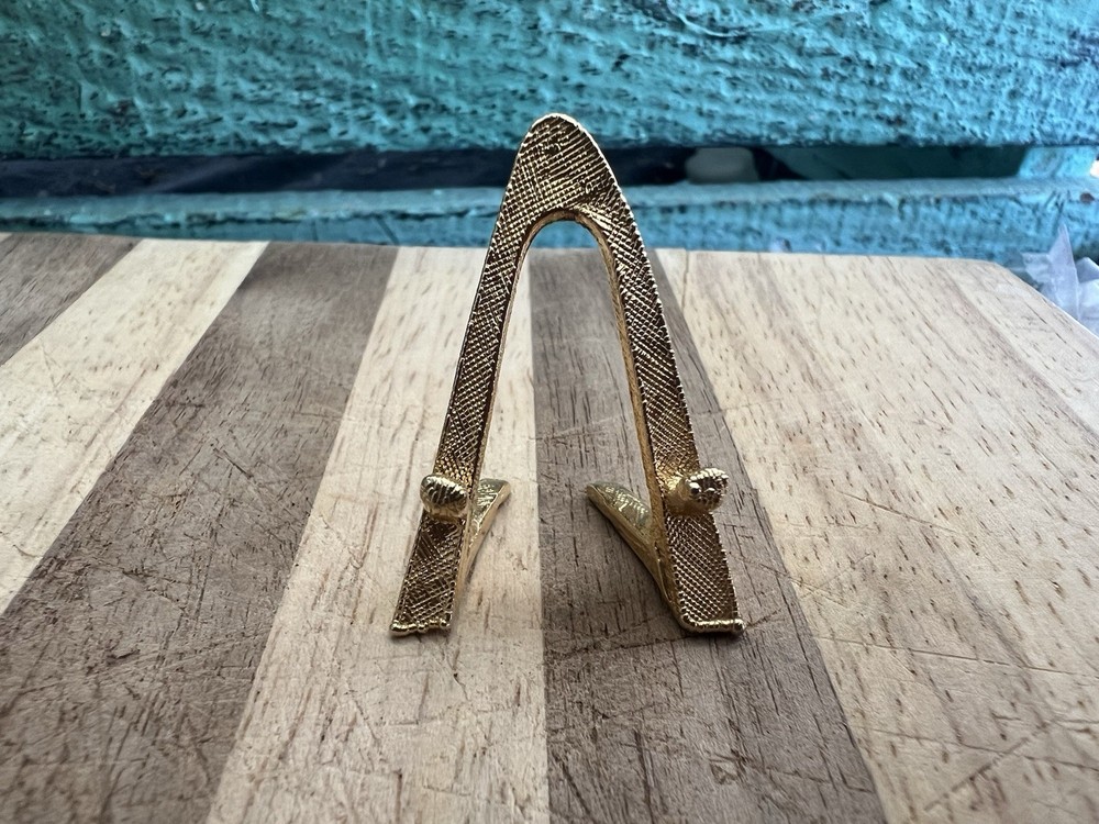 Miniature Gold Toned Display Easel