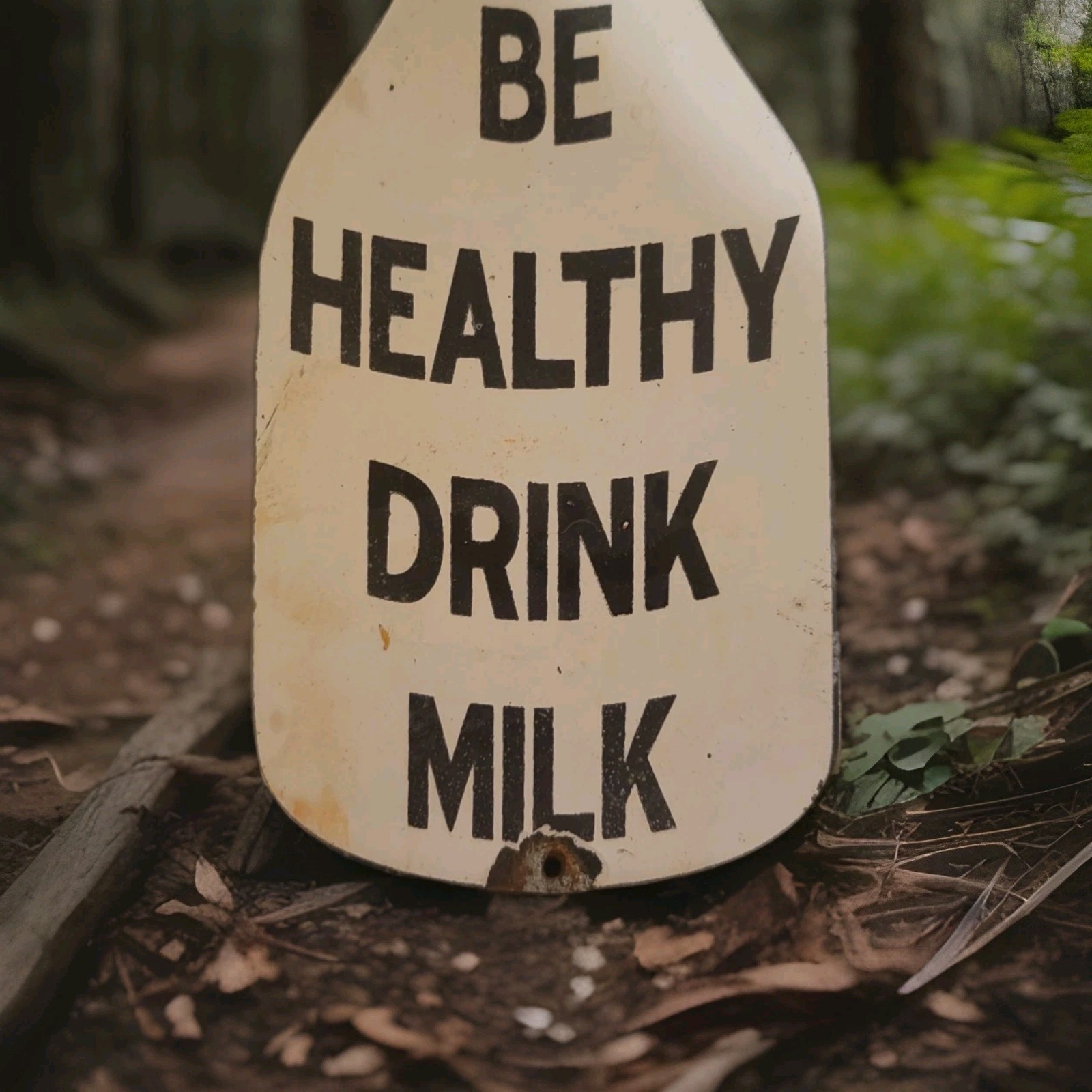 Vintage Milk Pocelain Sign Mayfield Borden Dairy Cheese Be Healthy Gas Oil USA