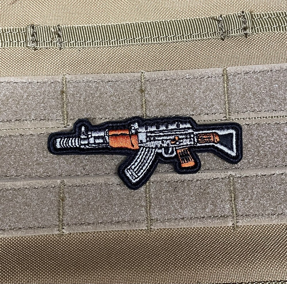 AK 47 Rifle Kalashnikov Weapon Tactical Morale Patch 762