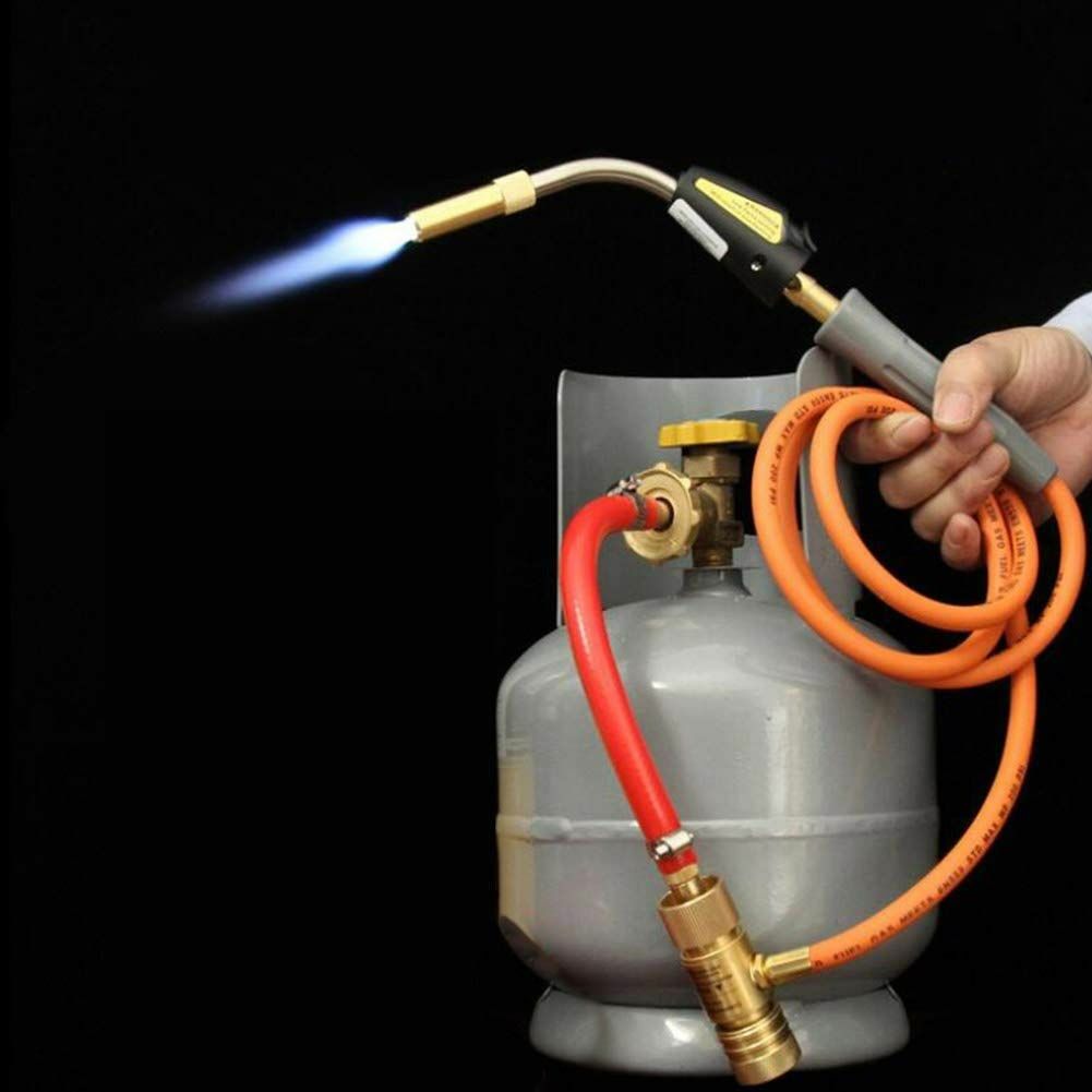 MAPP MAP-pro Propane Self-Igniting Gas Welding Turbo Burner Torch & 5' Hose Kit