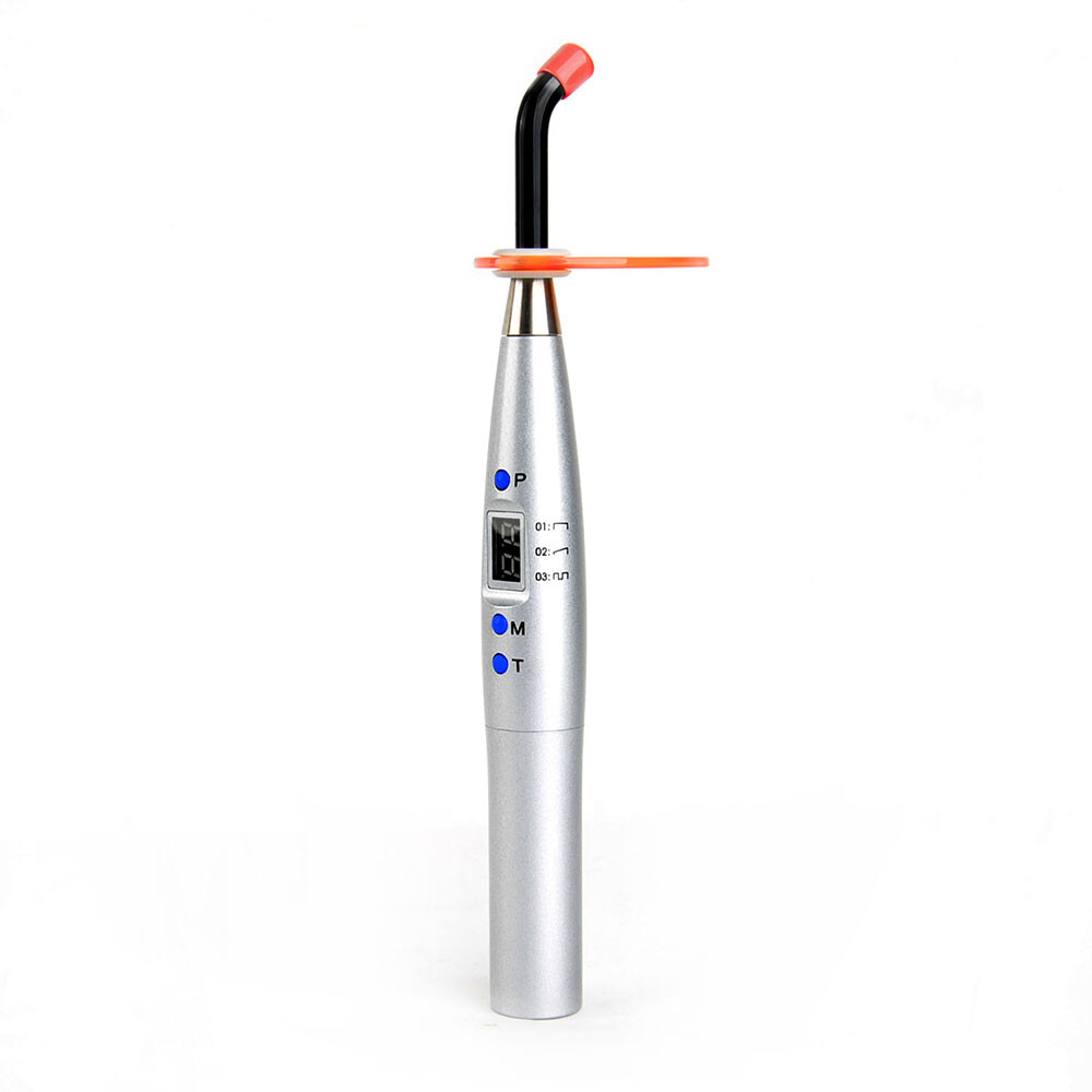 5Pcs Dental LED Curing Light 3 Mode 10W Gradually Flashing All Light Mode Silver
