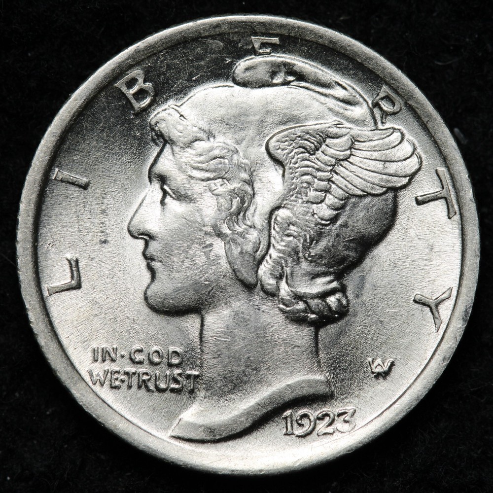 1923 Mercury Silver Dime BU *UNCIRCULATED* MS FSB E312 KRLL