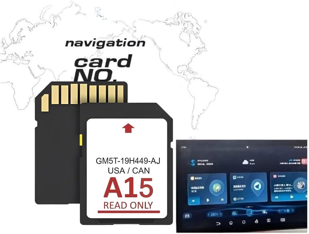 A15 Navigation Memory SD Card for Ford Lincoln Sync GPS - Latest Version