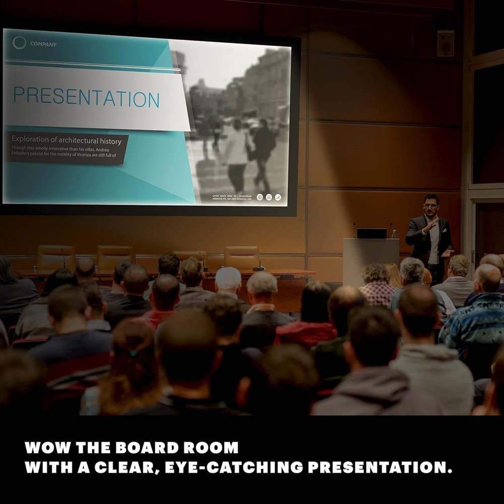 Kodak 120" Fixed Frame Projector Screen, Wall Mounted Projection Screen