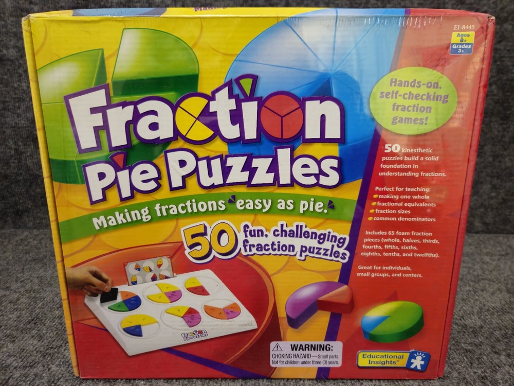 Educational Insights FRACTION PIE PUZZLES