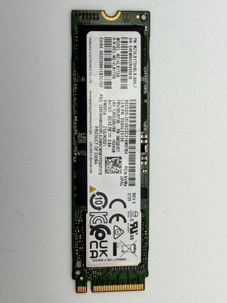 1TB M.2 2280 NVMe[NOT SATA]Internal SSD - Mixed Brands Sent Randomly,100% Teste