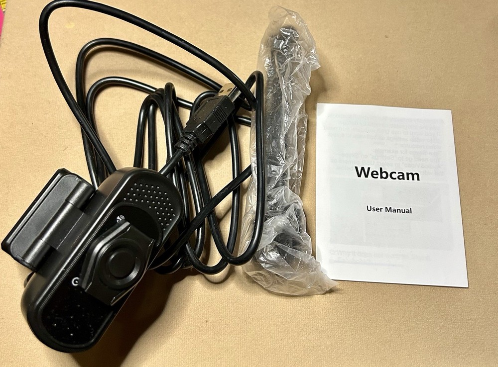 XPCAM HD Webcam 1080P Privacy Shutter Tripod Mount USB