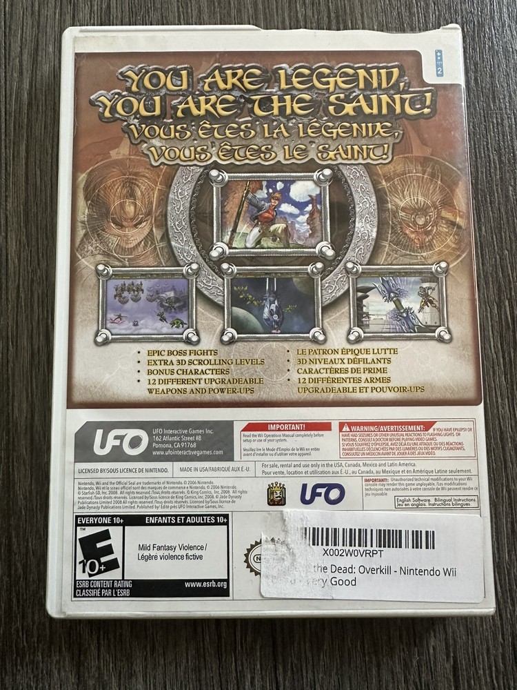 Saint (Nintendo Wii, 2009) Case Only