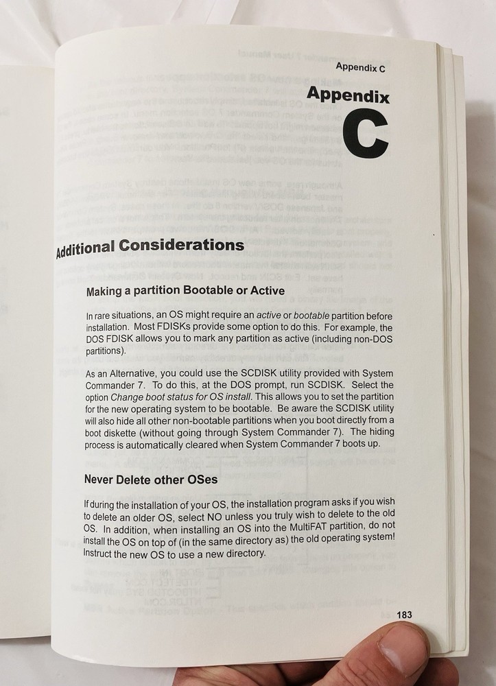 System Commander Version 7 User Manual VCOM Partitioning Guide Windows Linux PB