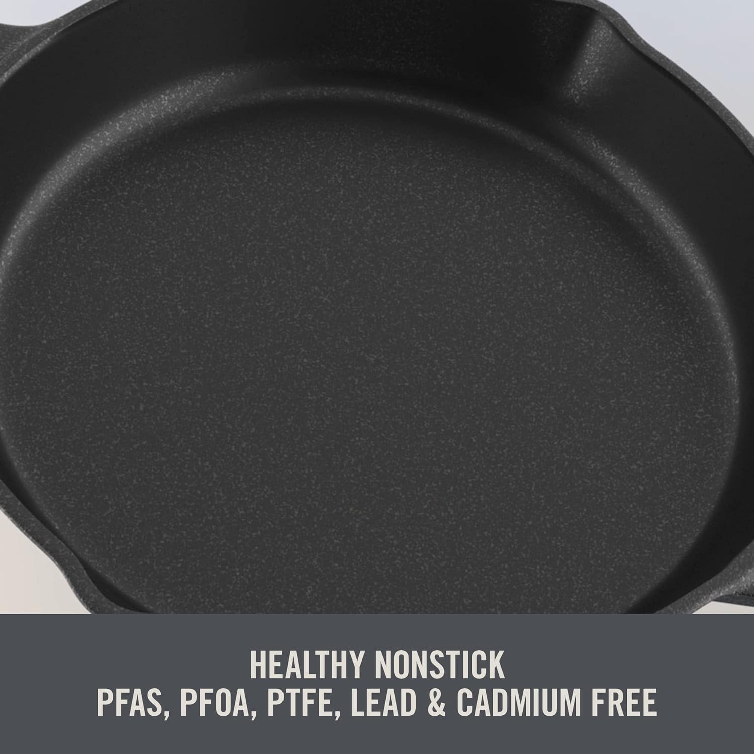 DASH Zakarian by Dash 9 x13 Nonstick Cast Iron Pan with Pour Spout- Black