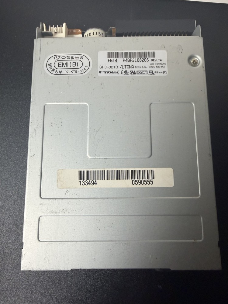 Samsung SFD-321B Internal Floppy Disk Drive Tested No Faceplate