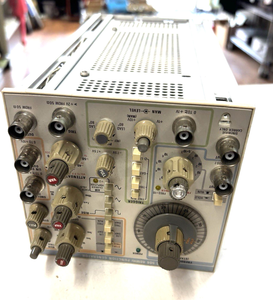 Tektronix FG 504 Function Generator 40MHz Plug In Module For TM500 Series TESTED