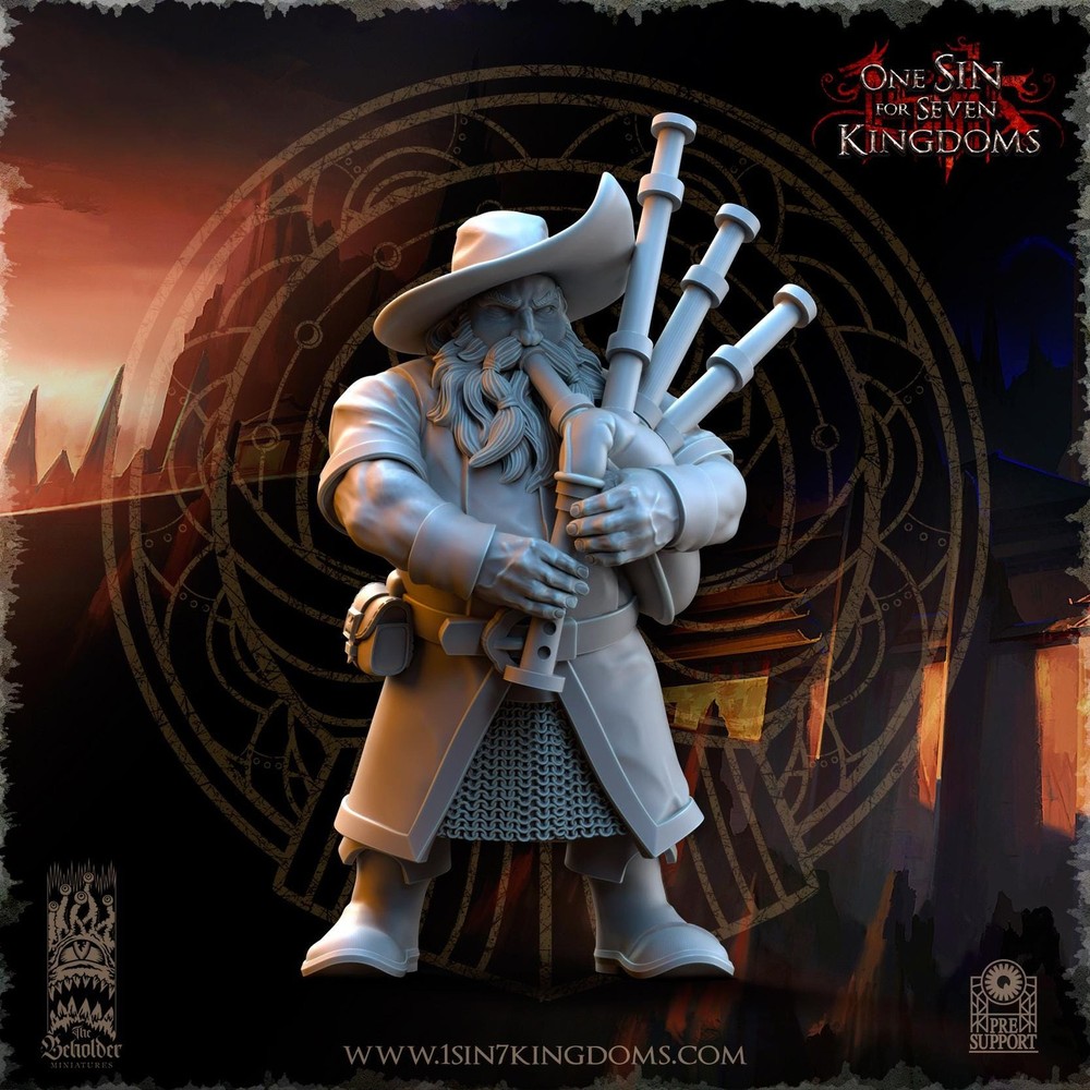 Dwarven Kingdoms Miners Command Unit | The Beholder Miniatures