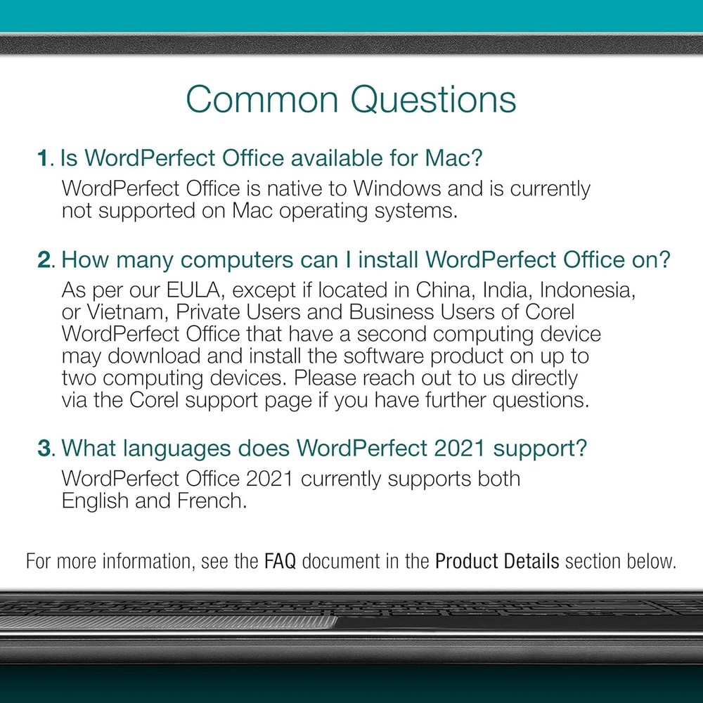 2021 WordPerfect Office Suite | Word Processor, Spreadsheets & Presentations