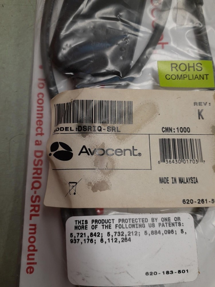 Avocent DSRIQ-SRL Server Interface Module for VT100 Serial Devices