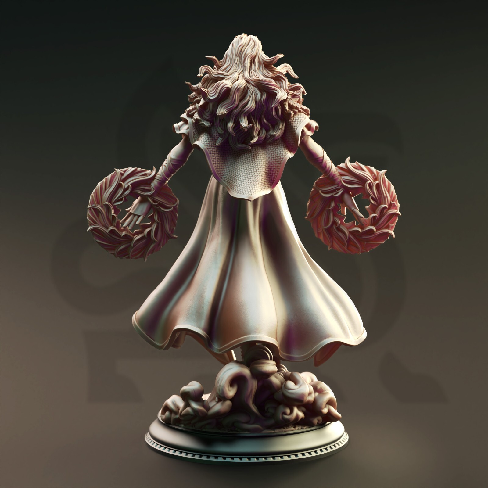 DM Stash Half Elf Female Sorceress Wizard Miniature 32mm