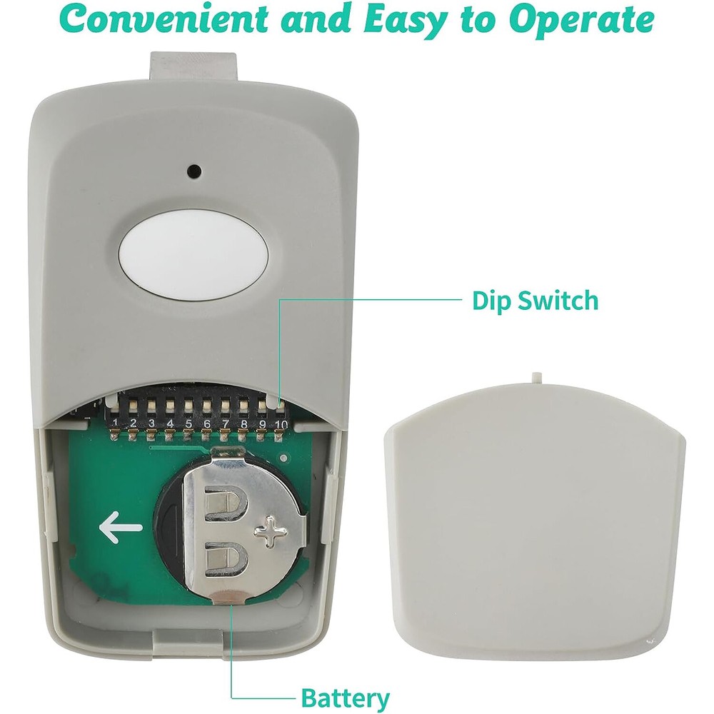 Multi-Code 3089 308911 Gate Garage Door Opener 300MHz 10 DIP Code Remote Control