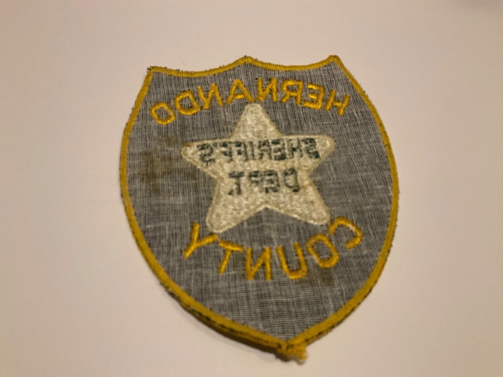 Vintage cheesecloth Hernando County Sheriff State Florida FL