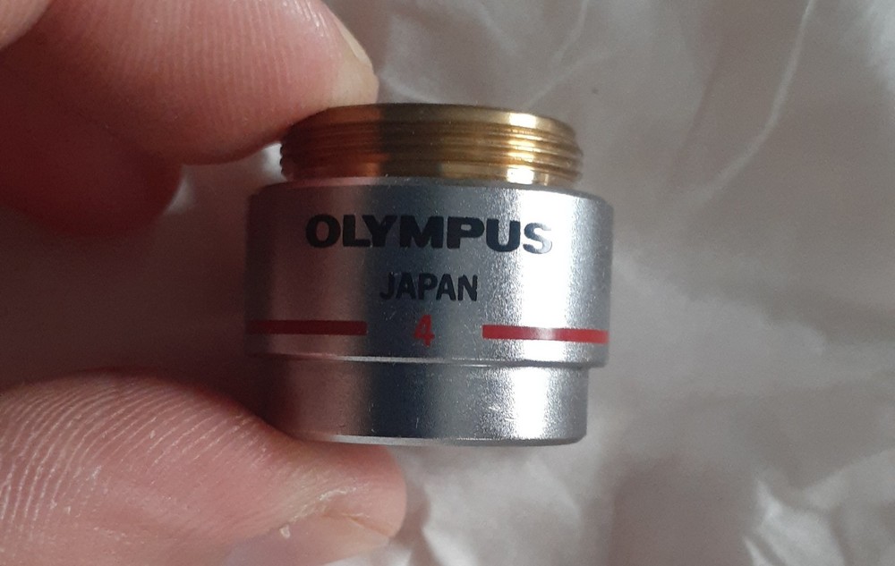 Olympus E A4 4x 0.10 Microscope Objective Lens
