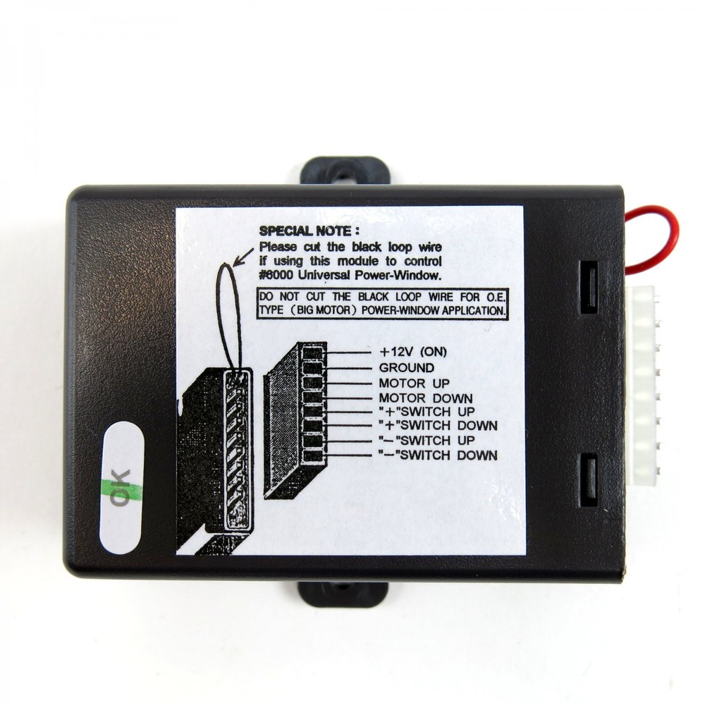 One Touch Up & Down Power Window Modular Control Unit + Wiring Harness Car V8