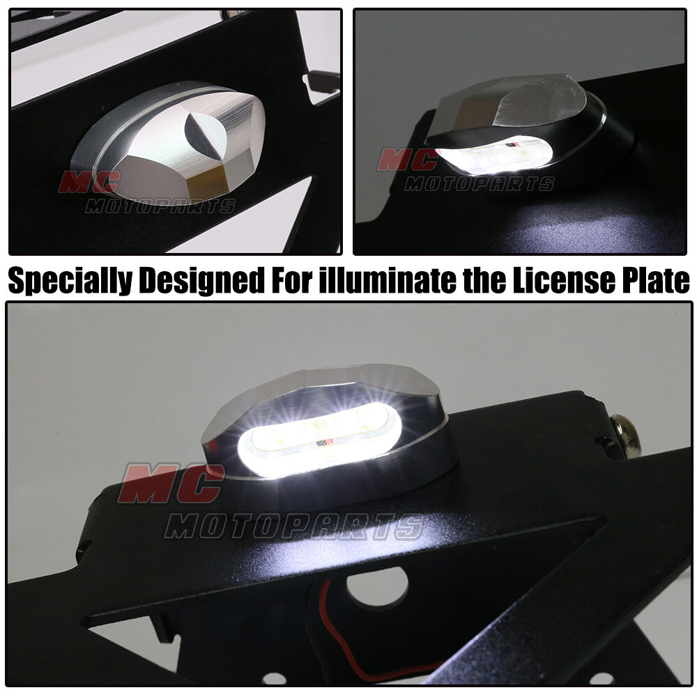 57mm Width Tidy LED Number Plate Bracket Light x1 Universal