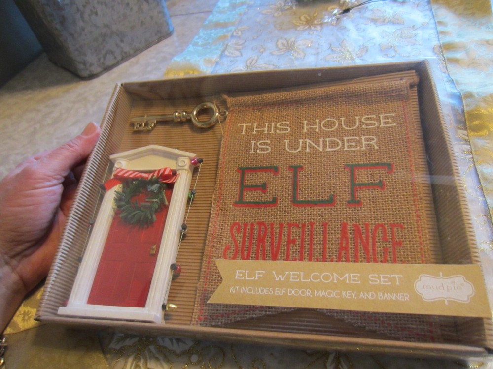 NWT Mud Pie boxed Elf Welcome Set SUPER CUTE