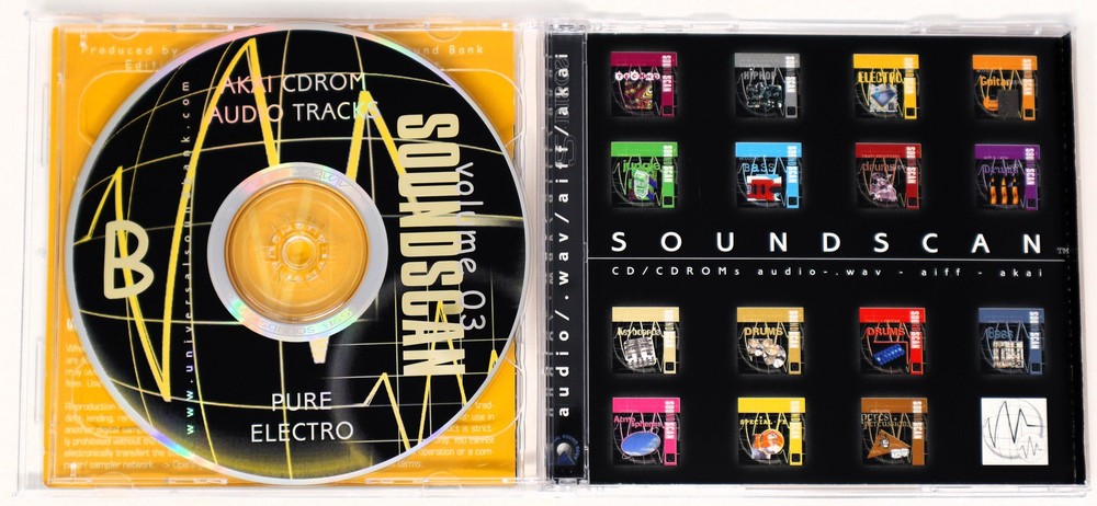 USB MISSING DISC A Soundscan 03 Pure Electro Sample/Sound Library Sampling CD