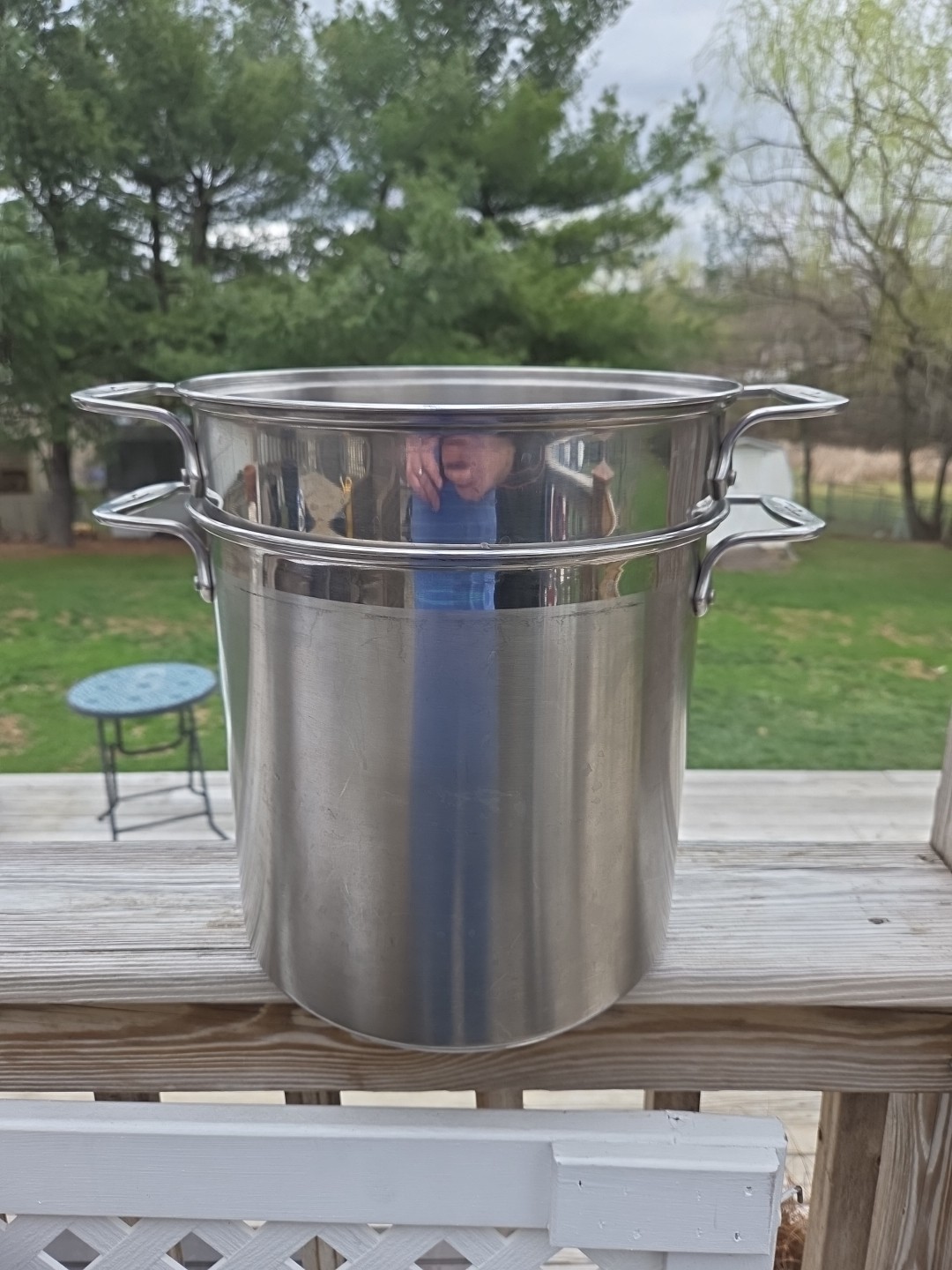 All-Clad Strain Stainless Steel Multipot 12 Quart No Lid Steamer