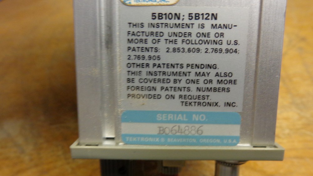 Tektronix 5B12N Dual Time Base Module