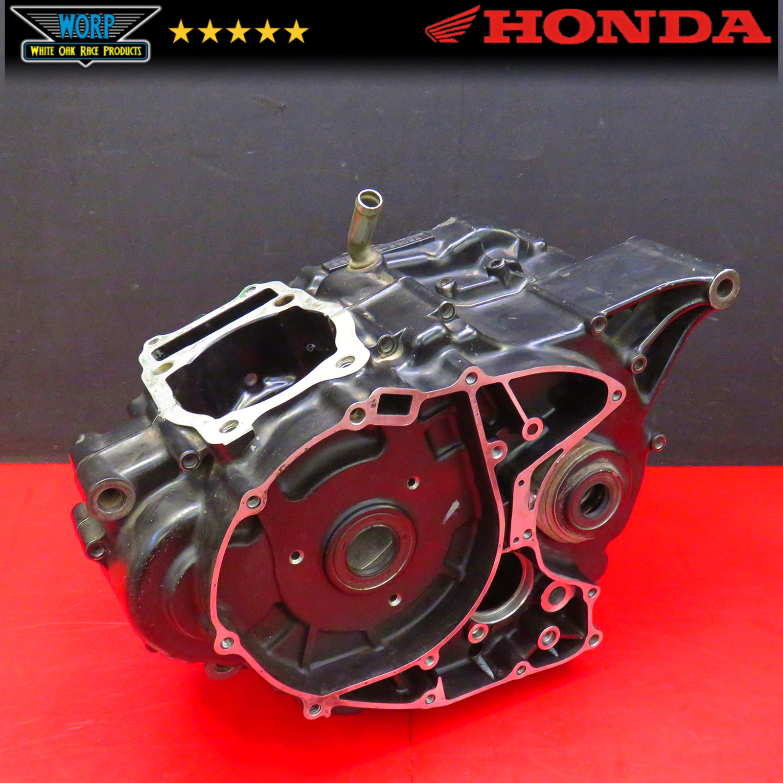 1985 HONDA ATC350X MATCHED CRANK CASE LEFT RIGHT CRANKCASE ENGINE BOTTOM END