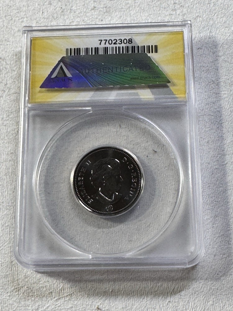 2013 Canada 25 Cents Graded MS 67 by ANACS