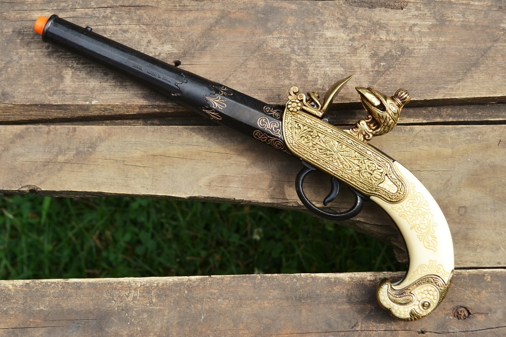 Russian 18th Century Flintlock Pistol - Tula Russia - Colonial - Denix Replica