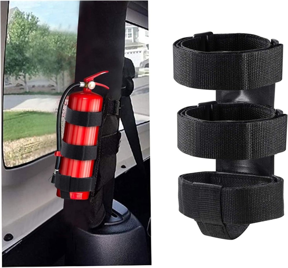 Fire Extinguisher Mount for Roll Bars - Adjustable, Secure, Easy 1 Min. Insta...