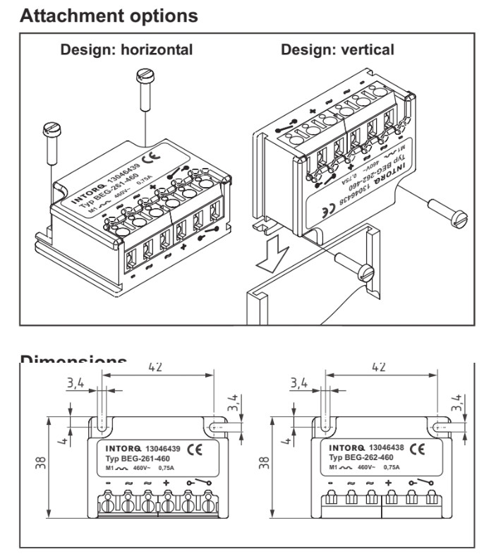 INTORQ 14.630.33.016 half-wave rectifier bridge rectifier