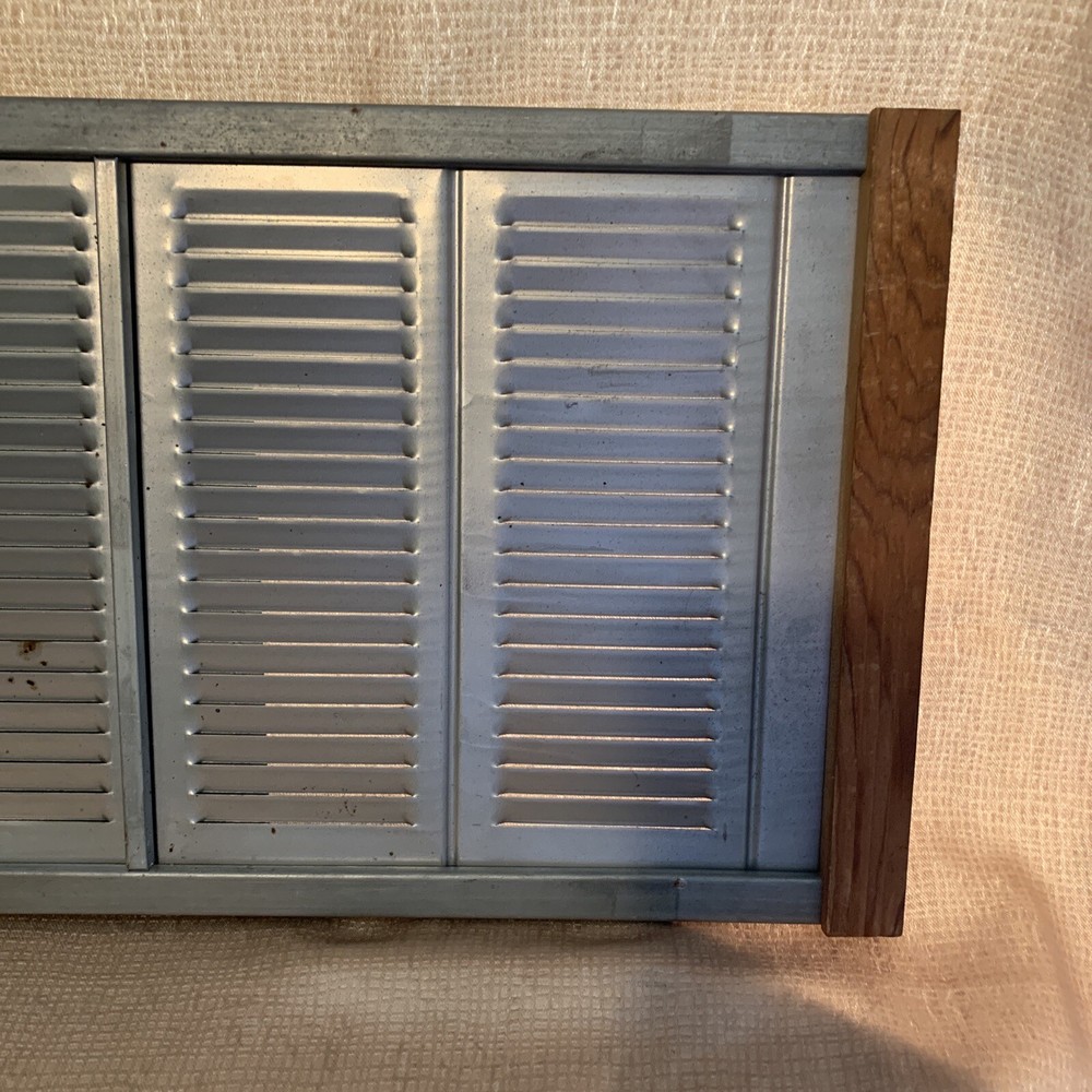 Vintage Sliding Metal Window Screen