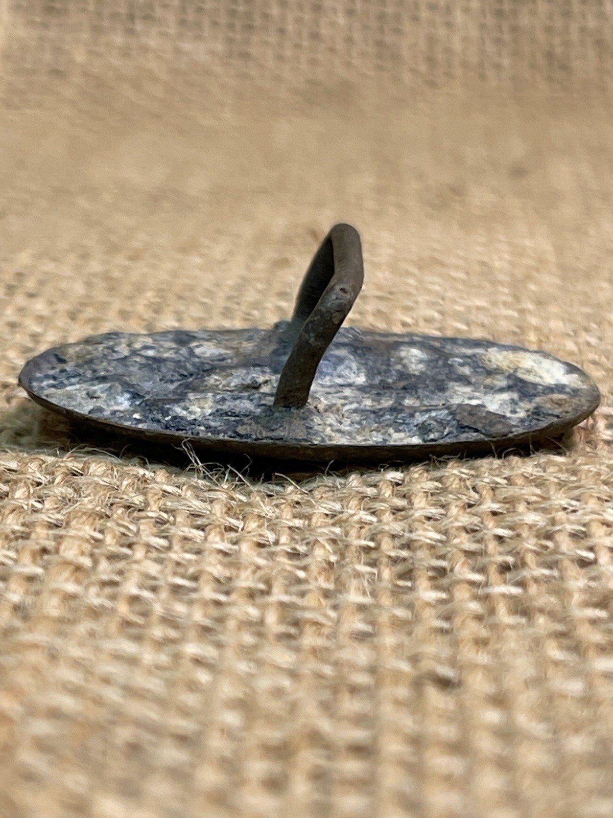 Small Sized Civil War Cavalry Lead Filled Bridle Rosette Recovered At Resaca Ga.