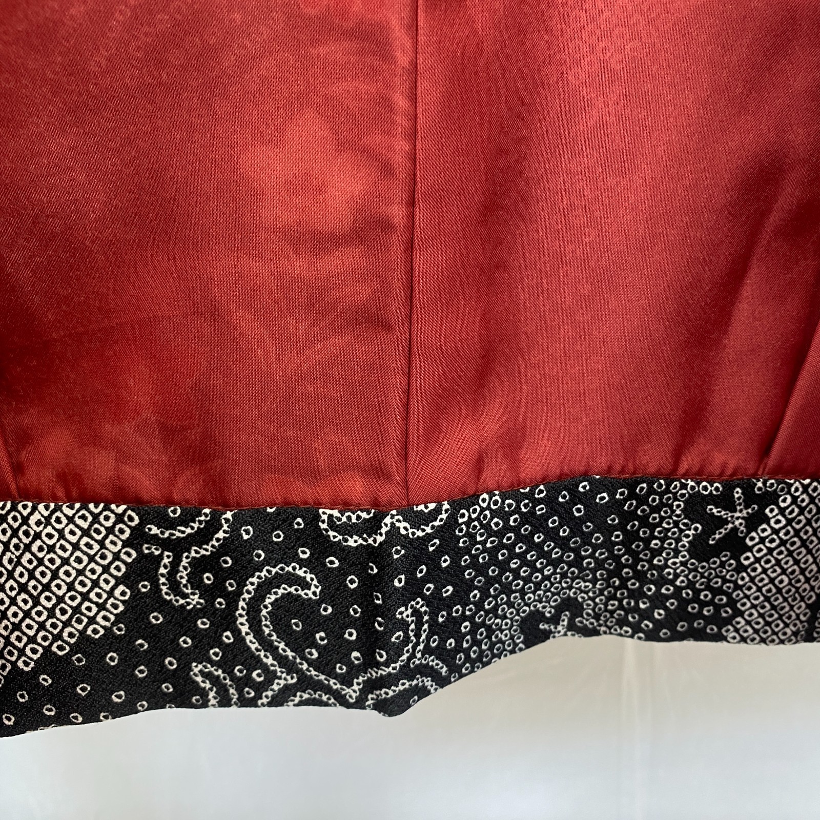 Japanese Vintage Kimono Haori Jacket Polyester Black Traditional Authentic