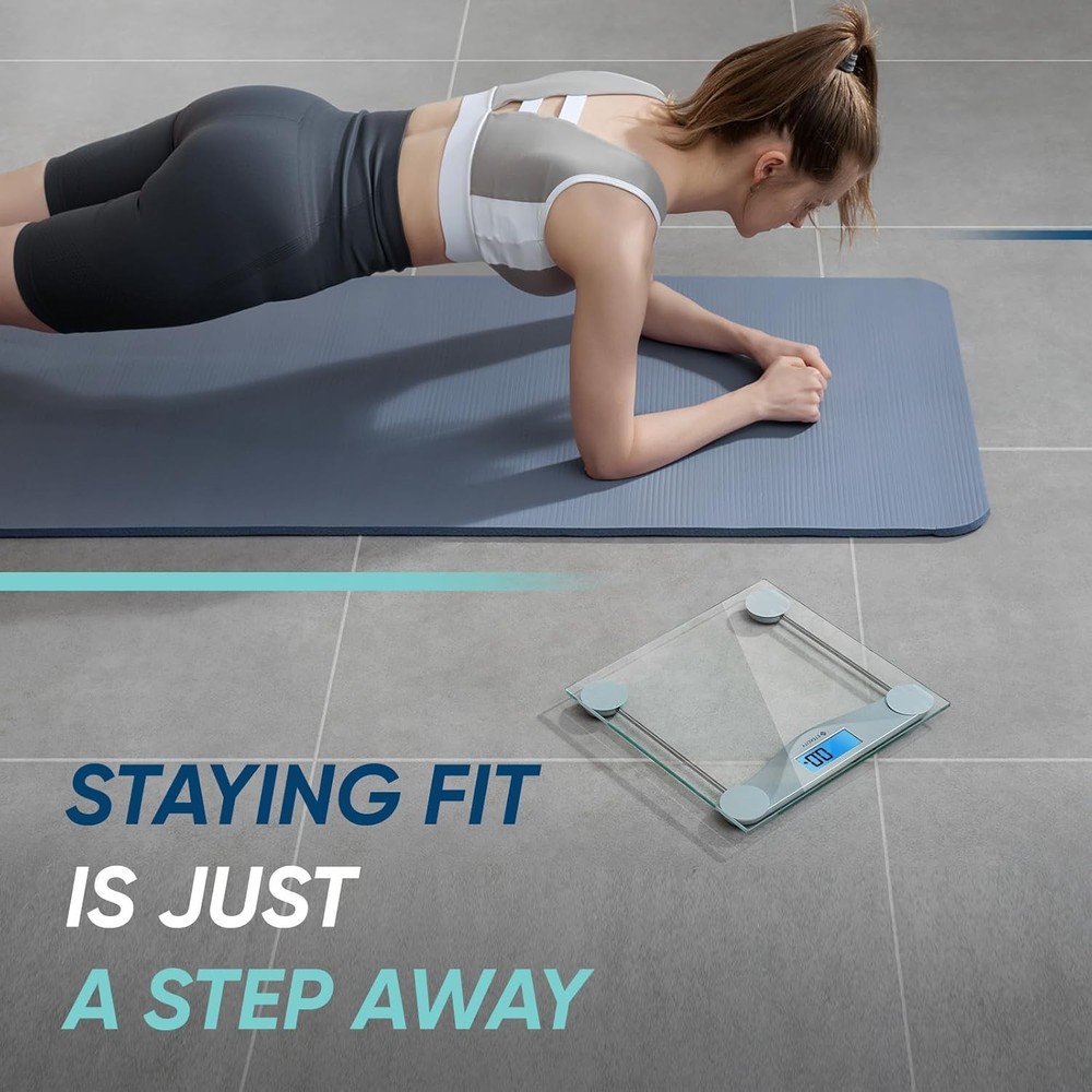 Bathroom Scale Digital Body Weight Scale Large LCD Backlight Display