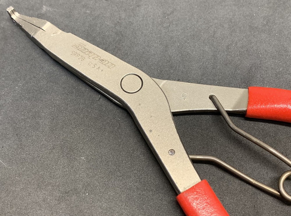NEW! Snap On SRP2B 90° Tip High Leverage Transmission Snap Ring Pliers