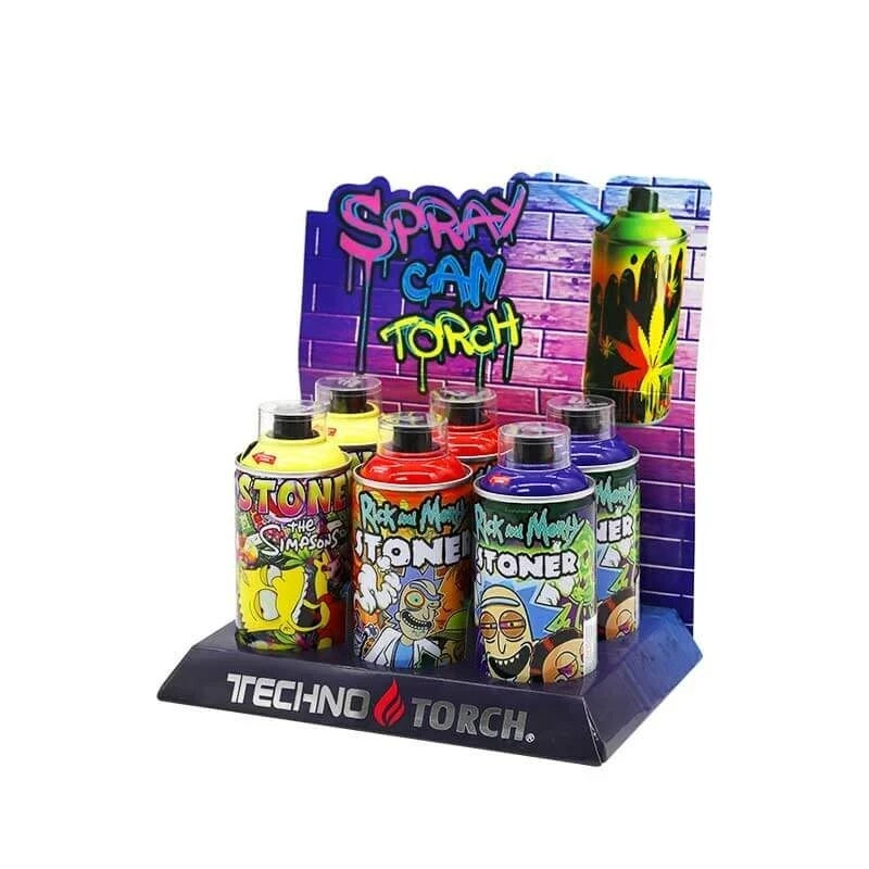 Techno Spray Can Torch Lighters – Windproof & Refillable Butane Lighters