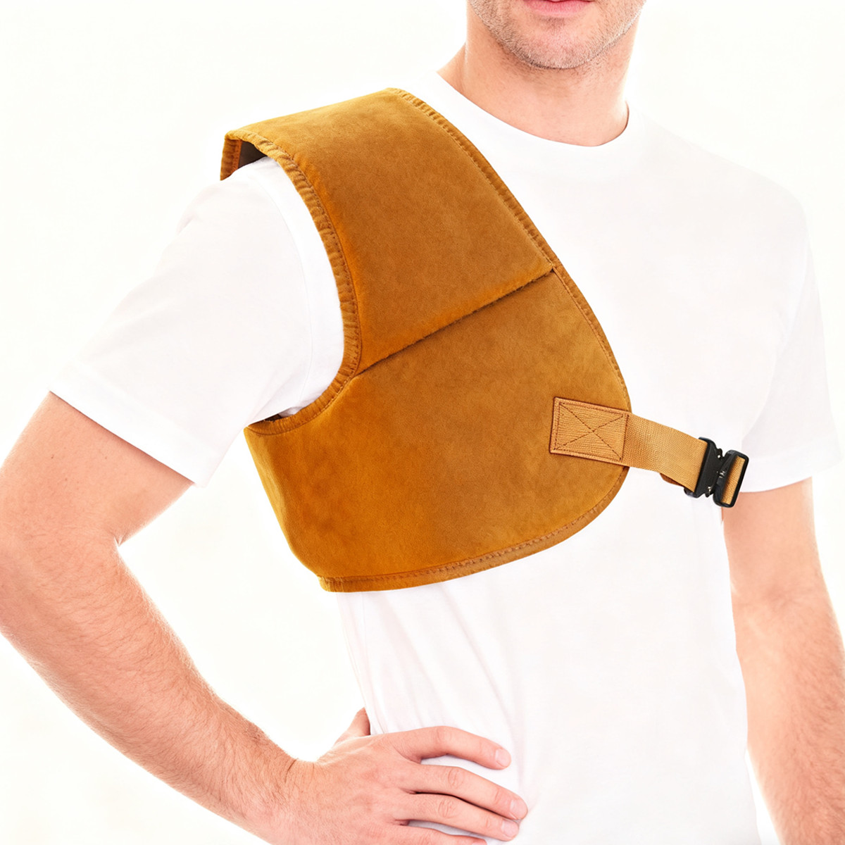 Left / Right Recoil Shoulder Protective Pad Vest Adjustable for Shooting Hunting