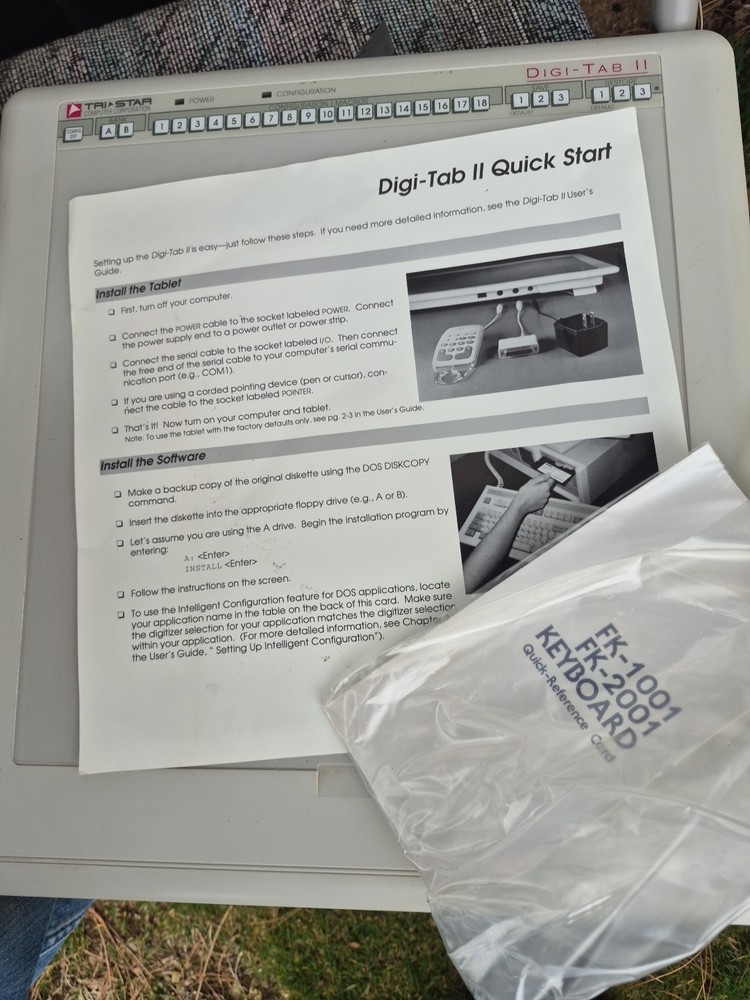 Tri-Star Computer Corp Digi-Tab II Digitizing Tablet (CalComp Model 33120)