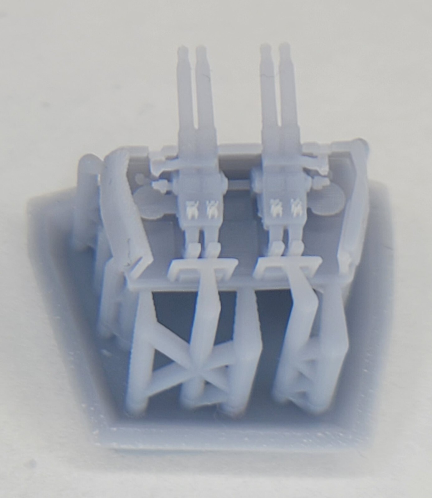 1/350 3D Printed Quad 40mm Bofors AA Guns W Shield X 6 3D Printed