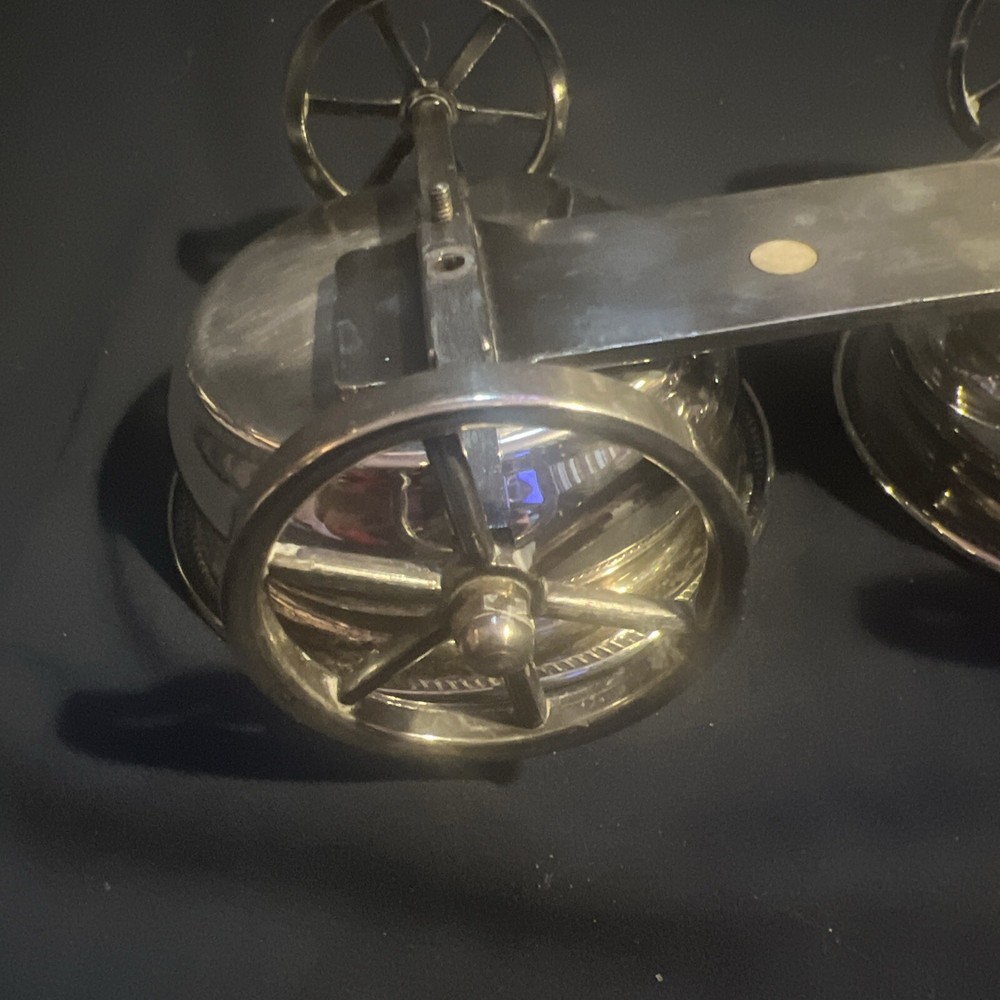 VINTAGE F.B. ROGERS SILVERPLATE "WAGON" Condiment Holder