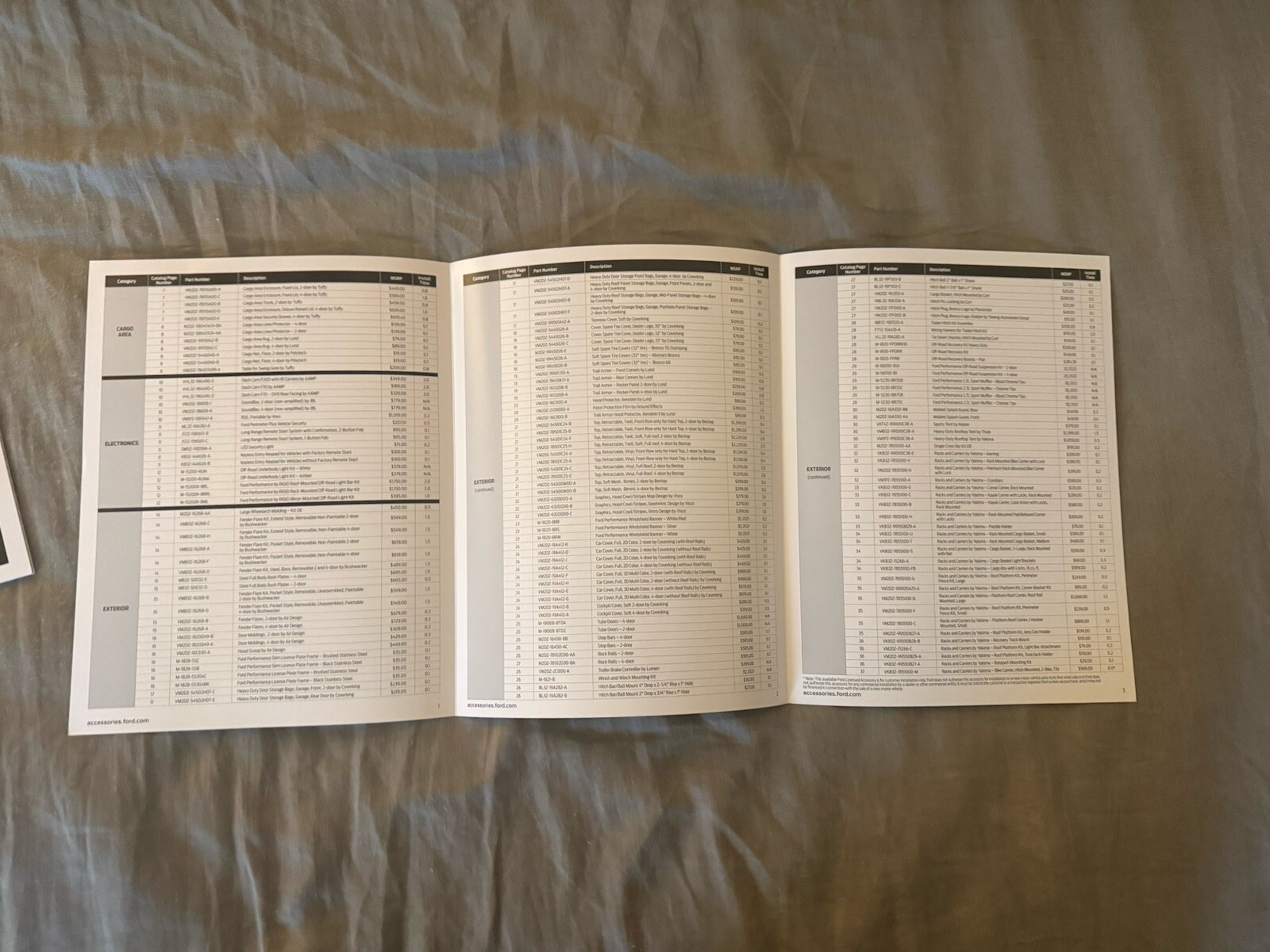 Ford Bronco Sales Materials Including Brochures