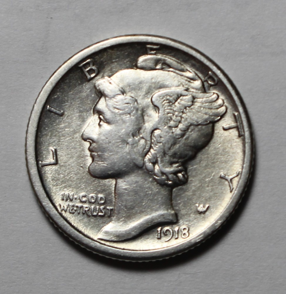 1918 S Mercury Dime HV17