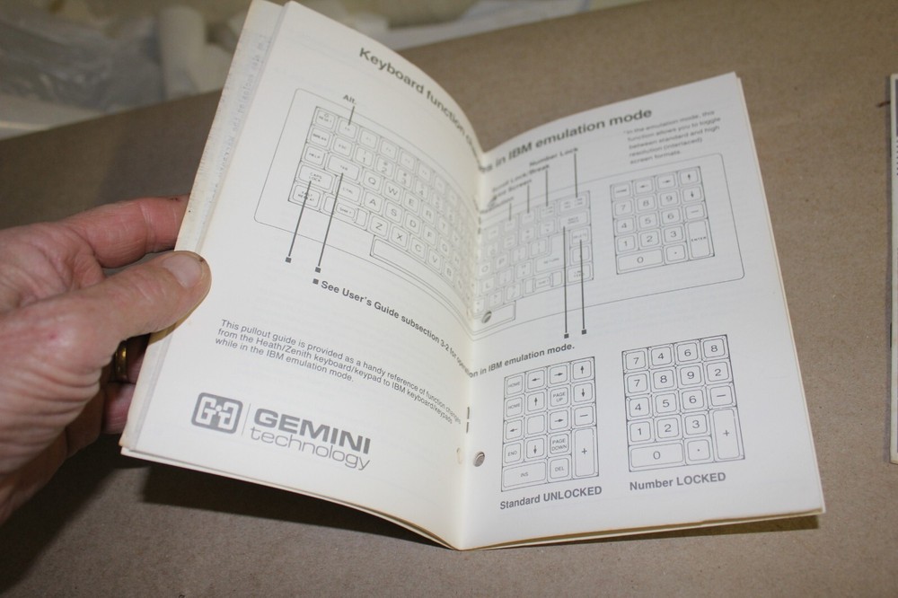 2 VINTAGE COMPUTER MANUAL GEMINI EMULATOR & SOUND BOARD ORIGINAL